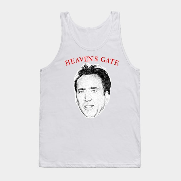 Nic Cage / Heaven's Gate Meme Parody Design Tank Top by DankFutura